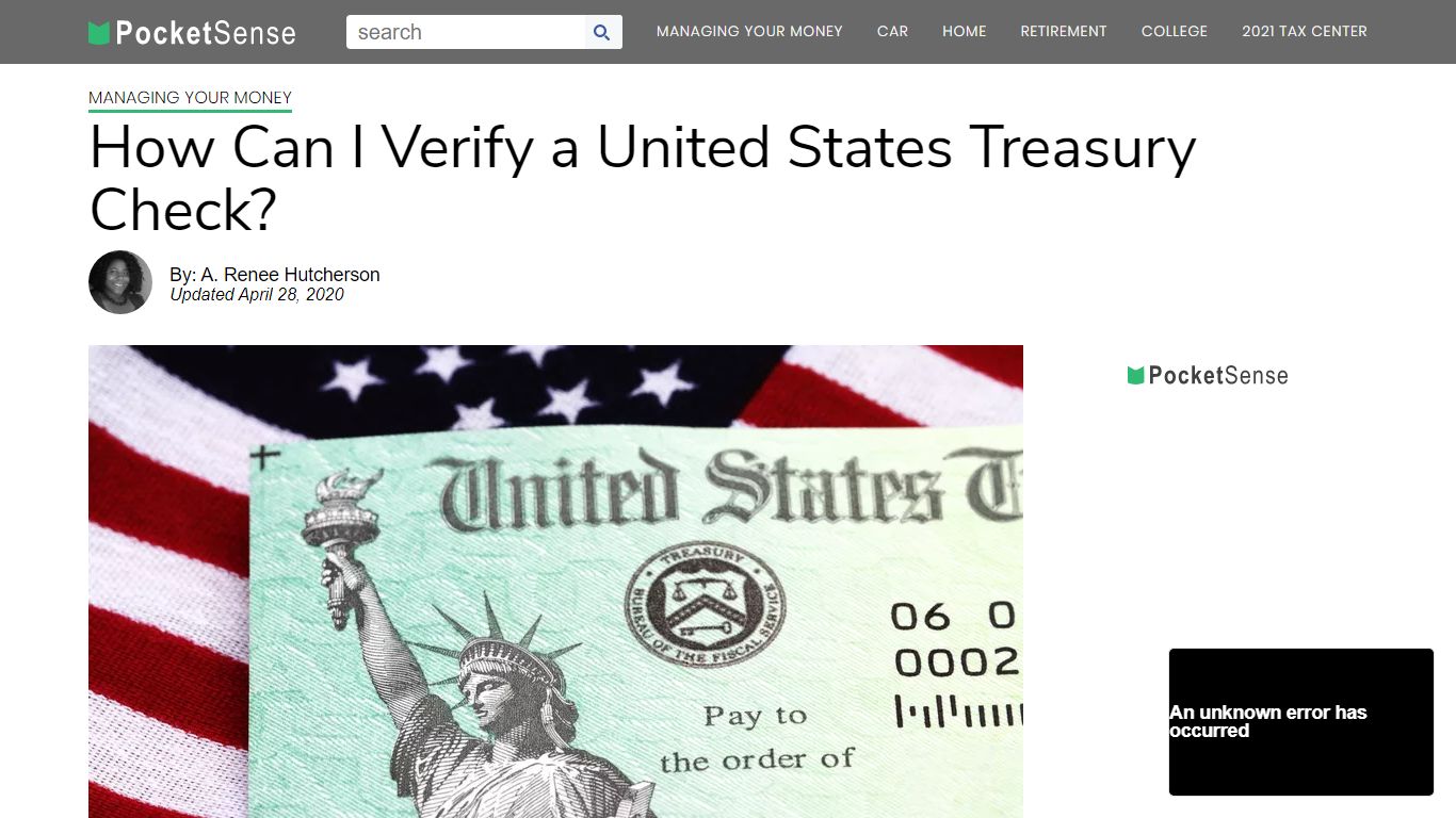 How Can I Verify a United States Treasury Check? - Pocketsense